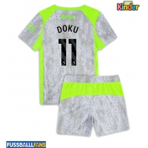 Manchester City Jeremy Doku #11 3rd trikot Kinder 2025-26 Kurzarm (+ Kurze Hosen)